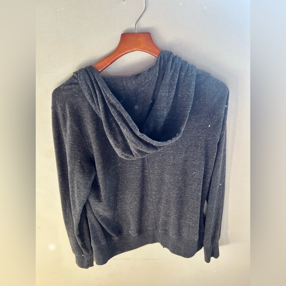Nike Womens Charcoal Zip-Up Sweater - Picture 2 of 5
